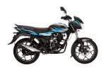 bajaj discover 125 disc ebony black blue decal