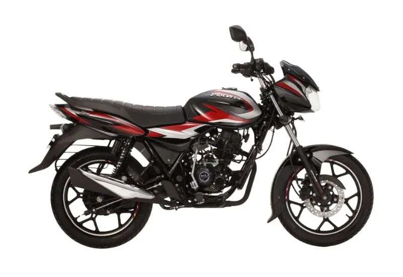 bajaj discover 125 disc red black