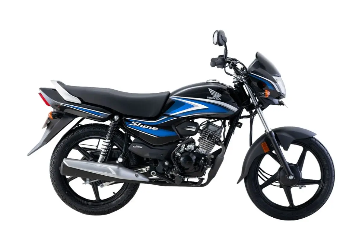 honda shine 100 blue
