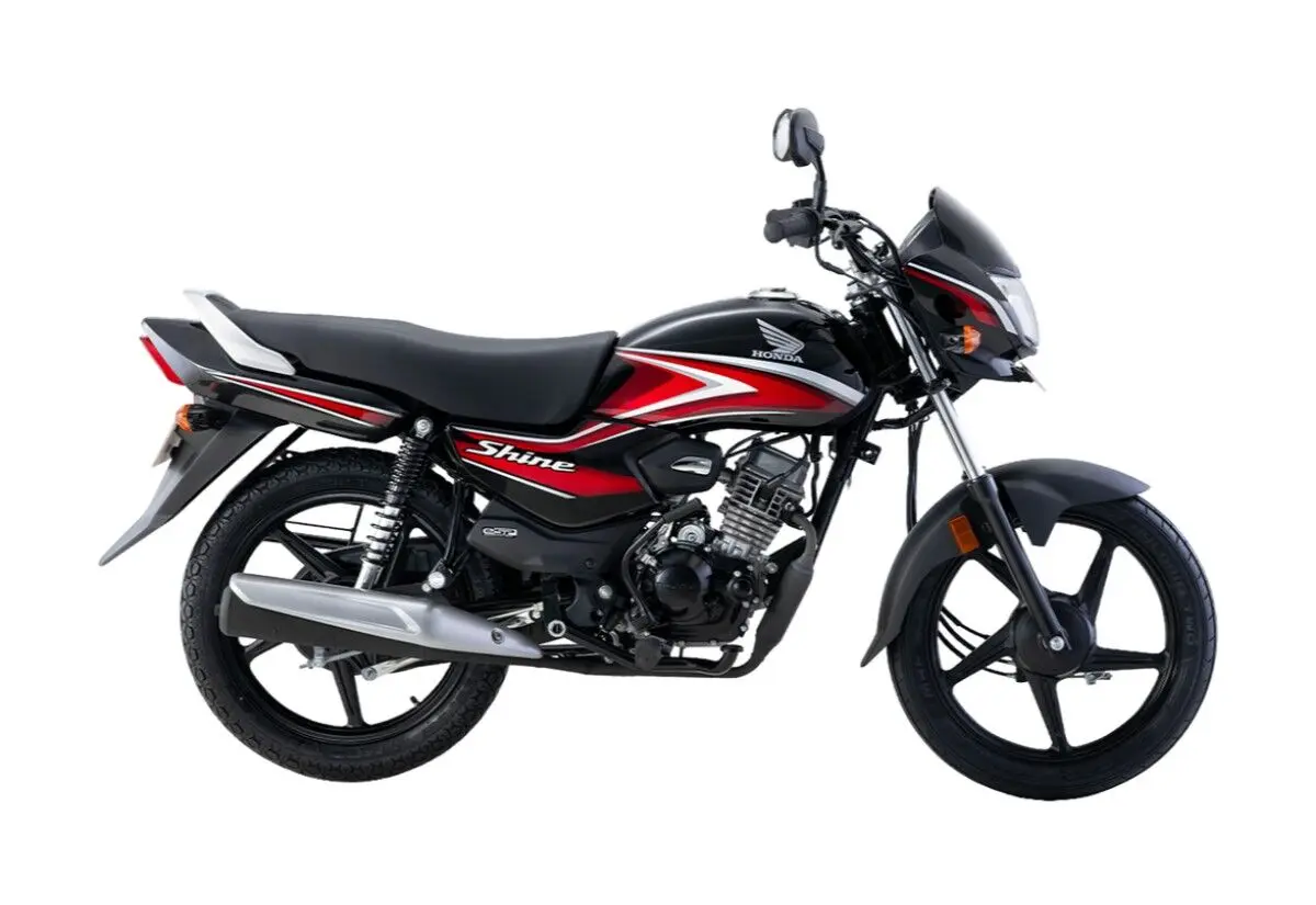 honda shine 100 red