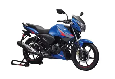 tvs apache rtr 160 2v matte blue