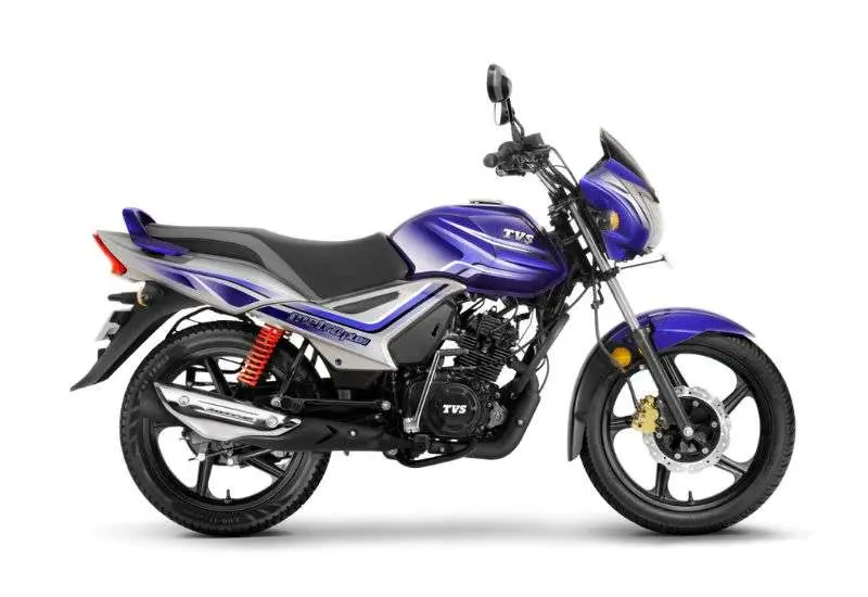 tvs metro plus blue silver