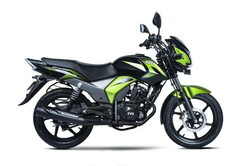 tvs stryker 125 cc green black